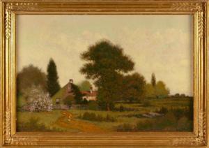 DREW George W 1875-1968,Landscape with house,Eldred's US 2024-04-05