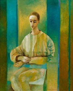 DREW William 1928-1984,Seated Figure,1977,Shapiro AU 2014-12-08