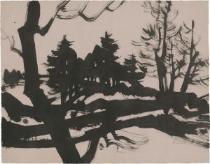 DREXEL Hans Christof 1886-1979,Waldlandschaft,1949,Galerie Bassenge DE 2024-05-31