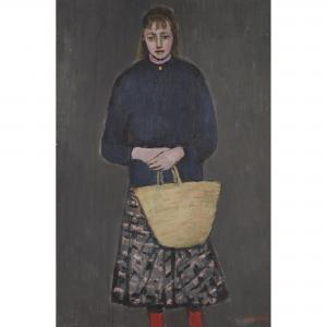 DREY Agnes 1890-1957,WOMAN WITH SHOPPING BASKET,Lyon & Turnbull GB 2021-10-28