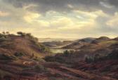 DREYER Dankvart,Landscape from Jutland with a path winding its way,1839,Bruun Rasmussen 2022-06-08