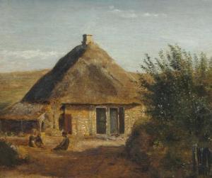 DREYER Dankvart 1816-1852,Laurines Hus i Møllerhuse ved Assens,1846,Bruun Rasmussen DK 2018-09-18