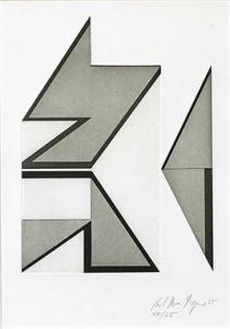 DREYER Paul Uwe 1939-2008,Geometrische Komposition,1985,Reiner Dannenberg DE 2020-09-17