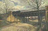 DREYER TAMURA Friedrich,Berliner Eisenbahnbrücke,1934,Galerie Bassenge DE 2014-11-29