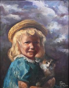 DRIBEN Peter 1902-1968,Found My Kitty,Burchard US 2022-07-16