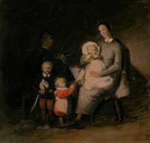 driesch Johannes 1901-1930,Familienbild,1925,Galerie Bassenge DE 2020-11-26