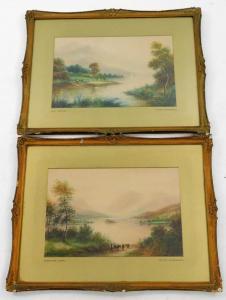 DRINKWATER ALBERT MILTON 1860-1917,Grasmere Lake and Loch Lomond,Golding Young & Co. GB 2019-09-04
