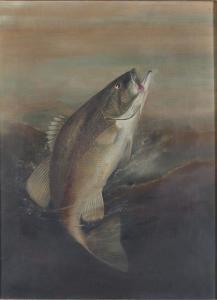 DRISCOLE Harry A. 1861-1923,Leaping Bass,Copley US 2021-07-10