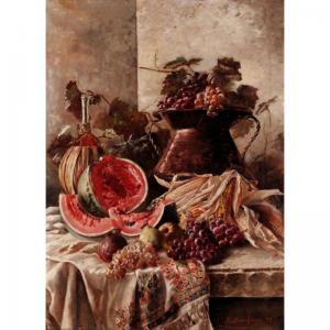 DROEHMER E 1800-1800,STILL LIFE WITH WATERMELON,Sotheby's GB 2006-09-14