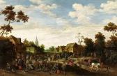 DROOGSLOOT Cornelis 1630-1673,Village Scene with a Peasant Festival,Lempertz DE 2016-05-21
