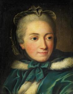 DROUAIS Francois Hubert 1727-1775,PORTRAIT DER MADEMOISELLE LESPINASSE,Hampel DE 2023-06-29