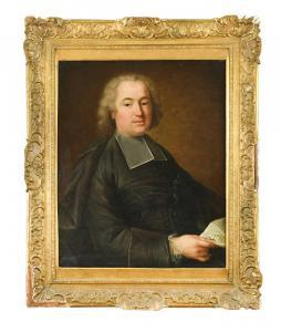 DROUAIS Hubert 1699-1767,Portrait of a cleric, half-length, holding a lette,1734,Cheffins 2022-09-21