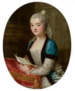 DROUAIS Hubert 1699-1767,Portrait présumé de Jeanne-Antoinette Poisson, mar,Aguttes FR 2023-11-29