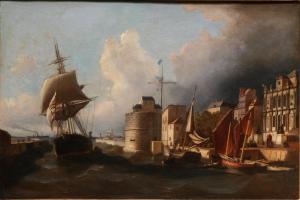 DROUIN J 1800-1800,L'entrée du port du Havre,1862,Alliance Encheres FR 2008-06-22