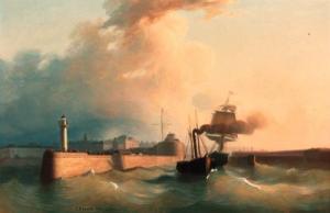 DROUIN J 1800-1800,Running in and out of Le Havre,1850,Christie's GB 2000-05-11