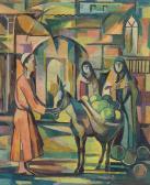 DRUBI Hafiz 1914-1991,Villagers,1973,Bonhams GB 2023-11-15