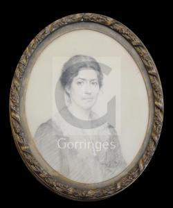 DRUCKER Amy Julia 1873-1951,Portrait of May Furniss,Gorringes GB 2018-06-26