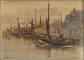DRUMMOND Julian E 1892-1903,Boats in a harbor; together with two paintings by ,Bonhams GB 2009-01-11