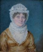 DRURY R,Lady with curls in lace bonnet,1824,Moore Allen & Innocent GB 2009-10-23
