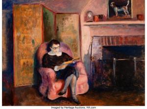 DU BOIS Guy Pene 1884-1958,Fireside (Marguerite Zorach),1932,Heritage US 2023-11-21