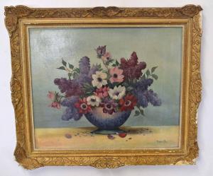 DU BOIS PIERRE Maurice 1869-1944,Still Life study of flowers in a bowl,Keys GB 2019-03-26