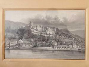 DU MONCEL THEODORE 1821-1884,Vue de Heidelberg,Osenat FR 2018-12-15