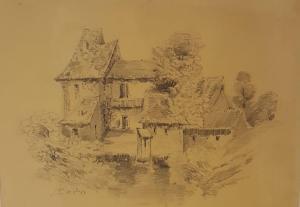 DU PATY Jean,Maison au pied de la coline,1864,Rossini FR 2022-02-28