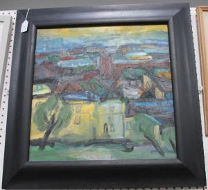 DU TOIT Susanne 1954,View from Primrose Hill,Tooveys Auction GB 2016-05-18