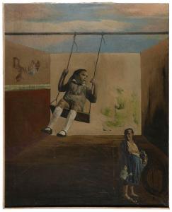 Duarte José 1935-2017,Young Girl on a Swing,1969,Eldred's US 2023-06-02