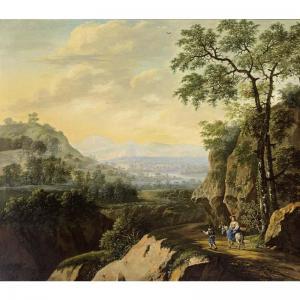 DUARTE Simon 1640,AN EXTENSIVE MOUNTAINOUS RIVER LANDSCAPE WITH SHEP,1663,Sotheby's GB 2005-05-10