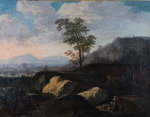 DUARTE Simon 1640,Paysans dans un paysage rocheux,Yann Le Mouel FR 2024-03-27