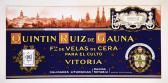 DUARTE VITORIA 1973,Quintin Ruiz de Gauna Fca de Velas de Cera Vitoria,Artprecium FR 2017-06-28