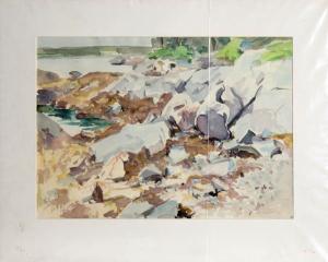 DUBACK Charles 1926-2015,Rock Beach, Maine,1975,Ro Gallery US 2023-05-13