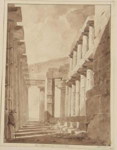 DUBAN Félix 1797-1870,Temple de Neptune, Paestum,1826,Etienne de Baecque FR 2020-06-30