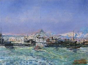 DUBARD Charles 1900-1900,LE PORT DE MARSEILLE,1933,Mellors & Kirk GB 2007-07-01