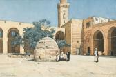 DUBOIS Charles Edouard,Ansicht eines Platzes in Ägypten mit Moschee,1883,Dobiaschofsky 2011-05-11