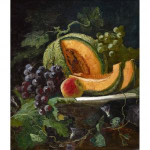 DUBOIS Charles Edouard 1847-1885,Nature morte aux fruits,Dobiaschofsky CH 2017-11-08