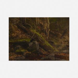 Dubois Fenelon Hasbrouck,Study of Rocks and Trees,1887,Rago Arts and Auction Center 2021-11-12