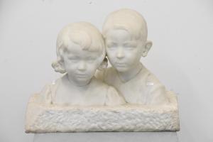 DUBOIS Fernand 1877-1939,Buste d'enfants,Rops BE 2019-11-10