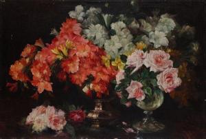 DUBOIS Gaston 1800-1900,Bouquet de fleurs variées,Ader FR 2011-06-16