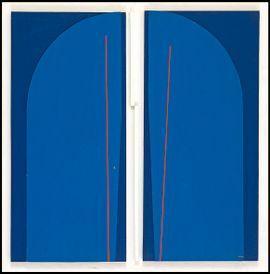 DUBOIS Jean 1923-1990,Composition bleue,1987,Millon & Associés FR 2021-06-20