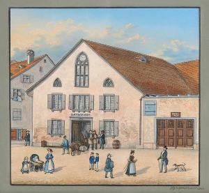 DUBOIS LUDWIG 1821-1869,Carthaus Ecke,Fischer CH 2014-06-18
