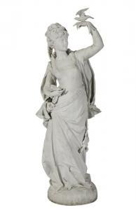 DUBOIS Paul 1829-1905,Femme à la colombe,Mercier & Cie FR 2024-04-07