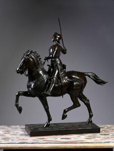 DUBOIS Paul 1829-1905,Jeanne d'Arc brandissant son épée,Coutau-Begarie FR 2024-04-17