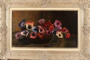 Dubourcq Marie Adelaide Langeveld 1885-1985,Vase with anemones,Twents Veilinghuis NL 2017-10-13