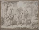 DUBOURG Louis Fabricius,Adam et Eve chassés du Paradis ; La répudiation d\,1743,Ader 2021-01-27