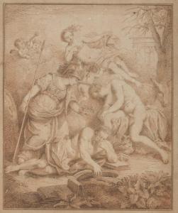 DUBOURG Louis Fabricius 1693-1775,Episodio allegorico,Babuino IT 2019-07-09