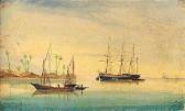 DUBREUIL Cheri Francois 1828-1880,Shipping off Rio de Janeiro,Sotheby's GB 2001-11-15
