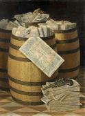 DUBREUIL Victor 1846-1946,Trompe-l'oeil aux billets de mill,Artcurial | Briest - Poulain - F. Tajan 2015-03-27