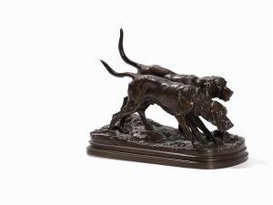 DUBUCAND Alfred 1828-1894,Two Hunting Dogs,1880,Auctionata DE 2016-08-02
